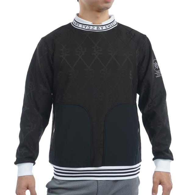 エスワイサーティトゥ バイ スウィートイヤーズ　SY32 by SWEET YEARS　ストレッチ 裏起毛 ボンディングジャカード クルーネックジャケ…の通販は