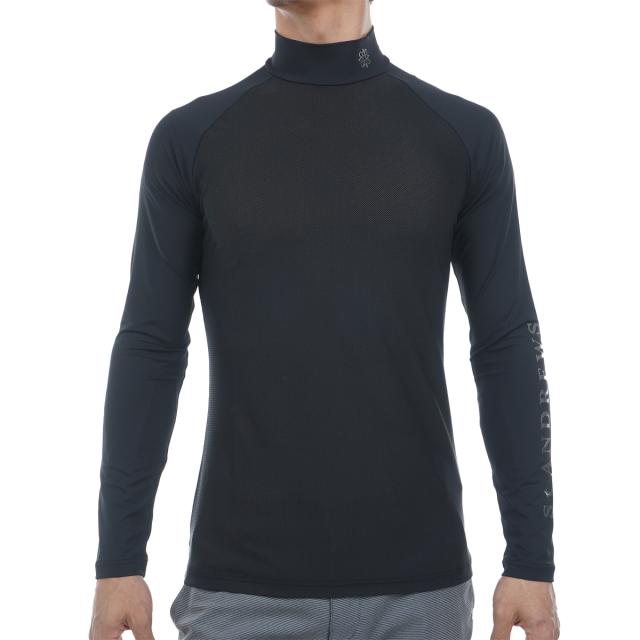 セント・アンドリュース　St ANDREWS　ツインコットUV×SUNPROFITメッシュ ハイネック長袖インナーシャツ