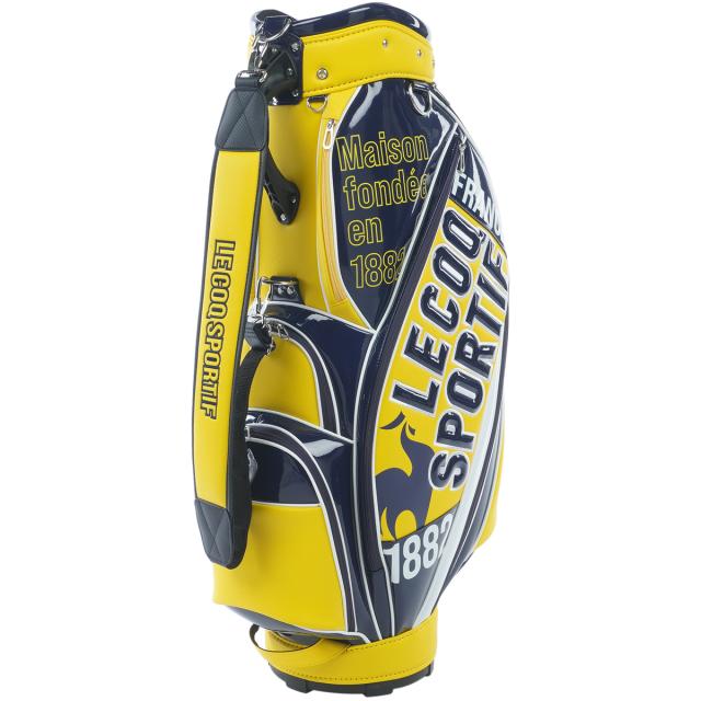 ルコック　イエロー キャディバッグ　ゴルフバック ルコックスポルティフ ゴルフ Le coq sportif GOLF グラフィック