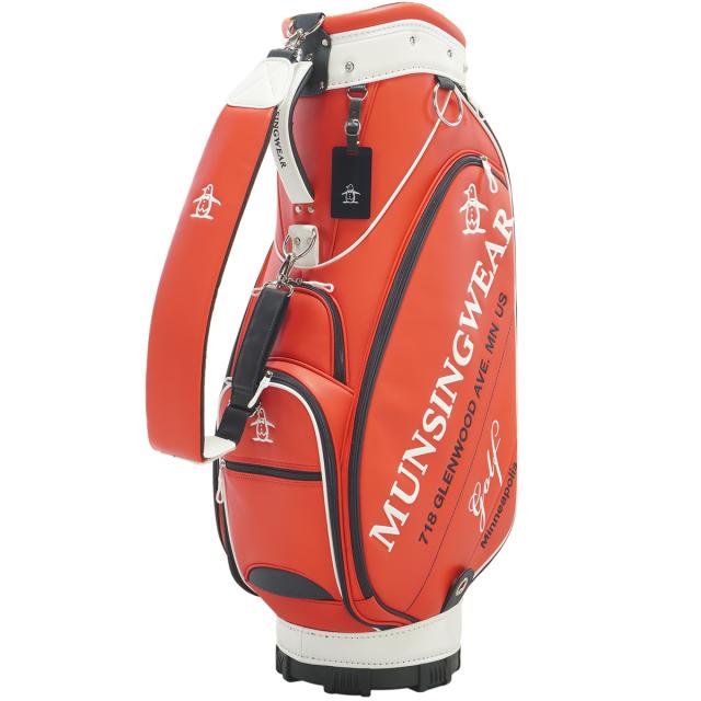 Munsingwear マンシングウェア ゴルフバッグ 新品 未使用品 Munsingwear キャディバック フード付き ゴルフバック golf SEASON