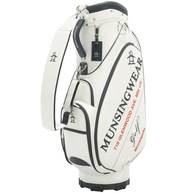 Munsingwear マンシングウェア ゴルフバッグ 新品 未使用品 Munsingwear キャディバック フード付き ゴルフバック golf SEASON