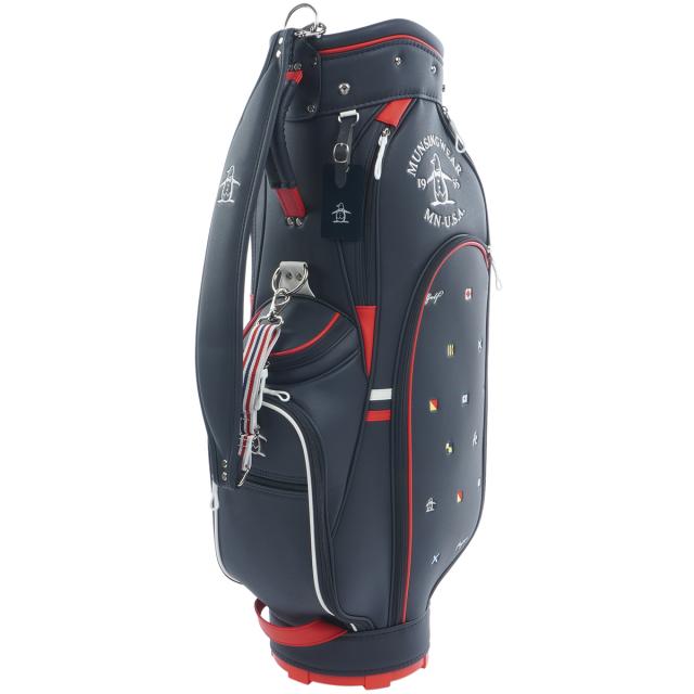 マンシングウェア Munsingwear フラッグ飛び柄 キャディバッグ