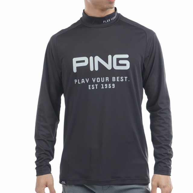 ピン　PING　メッシュジャカード 長袖ハイネックシャツの通販は