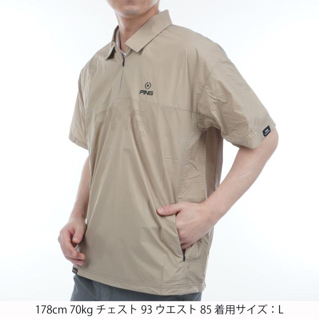 ピン PING コーデュラ半袖ハーフジップブルゾンの通販はau PAY