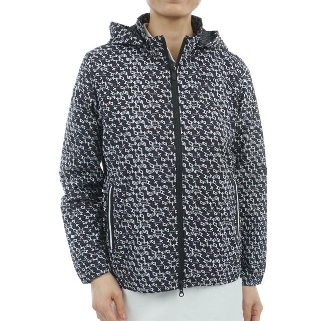 ピン　PING　総柄プリント フルジップフーディーブルゾン　レディス