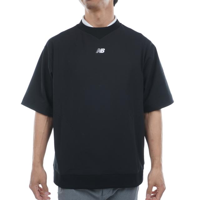 ニューバランス　New Balance　5分袖クルーネック スウェットプルオーバー