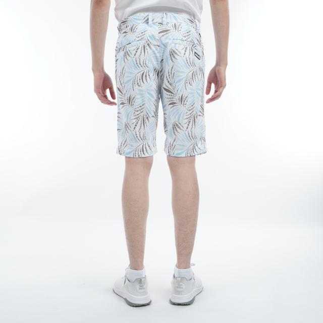 Admiral ホワイト ハーフパンツ　Lサイズ アドミラルゴルフ AM 【4WAYストレッチ】サイドロゴ刺繍ショート