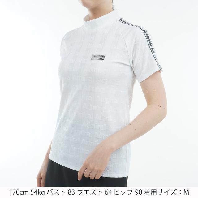 アドミラル Admiral ストレッチ ストライプジャカード モックネック