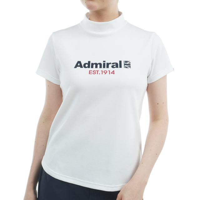 アドミラル　Admiral　カラタッチ ロゴプリント半袖モックシャツ　レディス