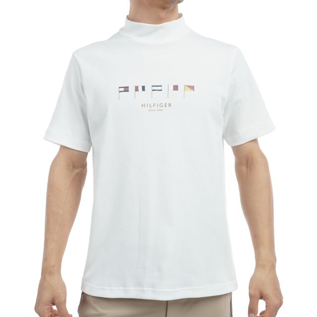 トミー ヒルフィガー ゴルフ　  GOLF　マルチフラッグ 半袖モックネックシャツ
