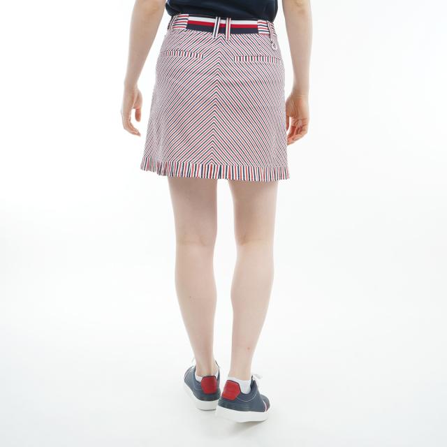 トミー ヒルフィガー ゴルフ　  GOLF　ストレッチ ストライプ ミニフリルスカート　レディス トミー ヒルフィガー ゴルフ TOMMY HILFIGER GOLF ストレッチ