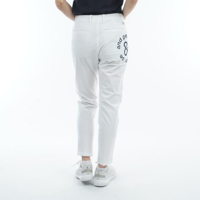 アンパスィ メンズ ゴルフ パンツ 白 サイズL サイズ：L AND PER SE