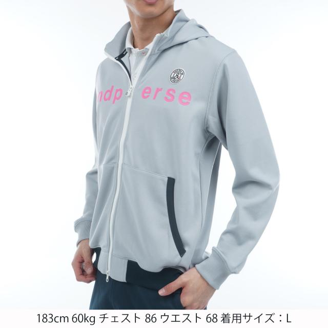 アンパスィ and per se スニード ジャケット プルオーバー メンズM ストレッチ エアロスウェット フーディーブルゾン(アウター