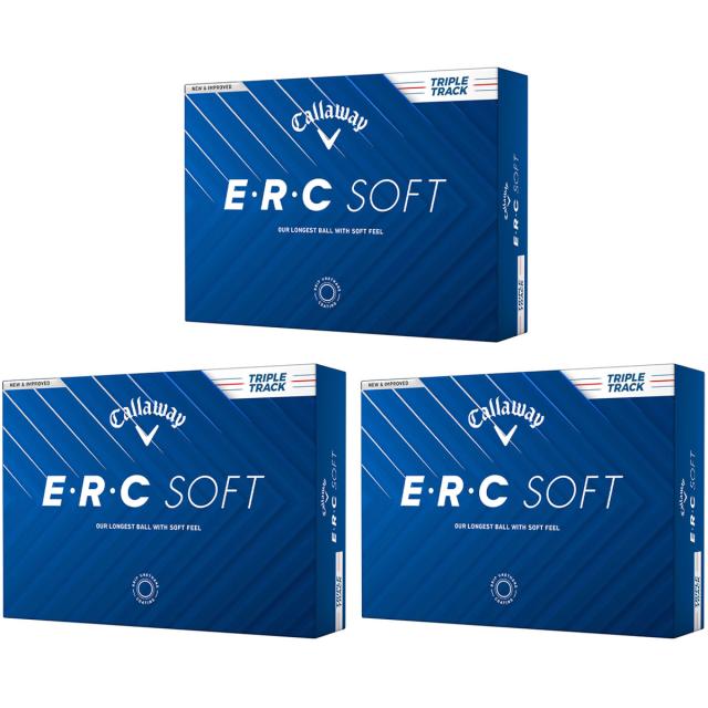 キャロウェイゴルフ　E・R・C　ERC SOFT TRIPLE TRACK ボール 3ダースセット