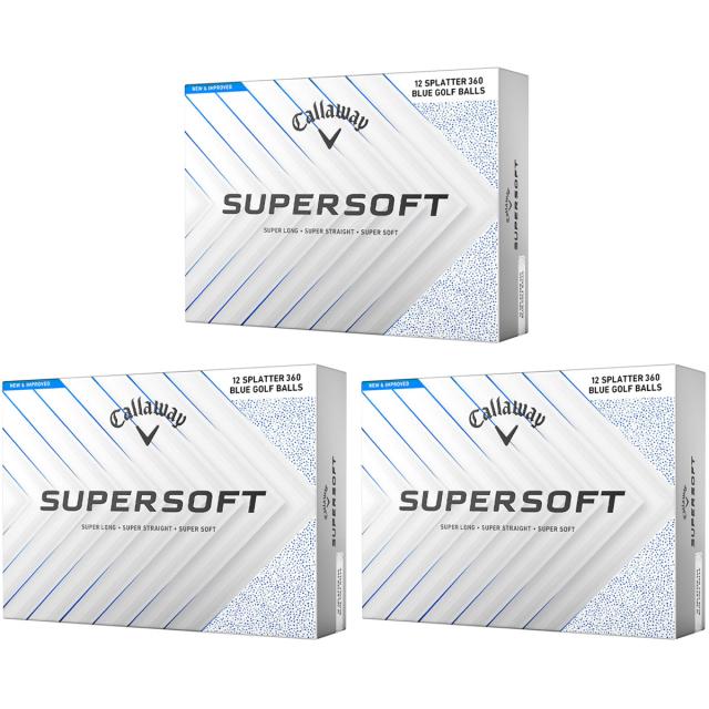 キャロウェイゴルフ　SUPERSOFT　SUPERSOFT SPLATTER ボール 3ダースセット