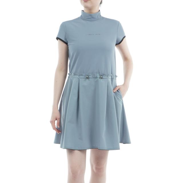 ランバン スポール LANVIN SPORT モックネック半袖ワンピース