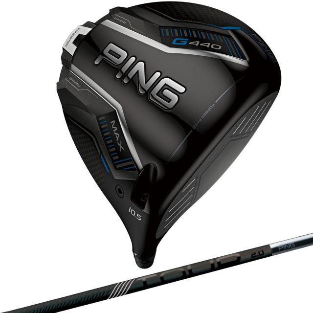 ピン　G440　G440 MAX ドライバー PING TOUR 2.0 BLACK 65／75　シャフト：PING TOUR 2.0 BLACK 65