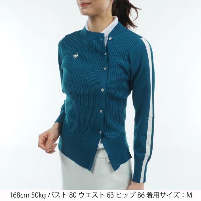 ルコックスポルティフ ゴルフ　Le coq sportif GOLF　RIJOUME アシンメトリーリブセーター　レディス_1