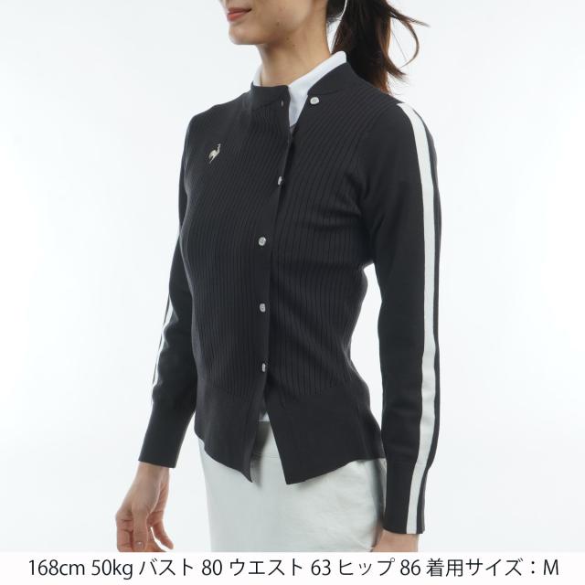 ルコックスポルティフ ゴルフ　Le coq sportif GOLF　RIJOUME アシンメトリーリブセーター　レディス_4