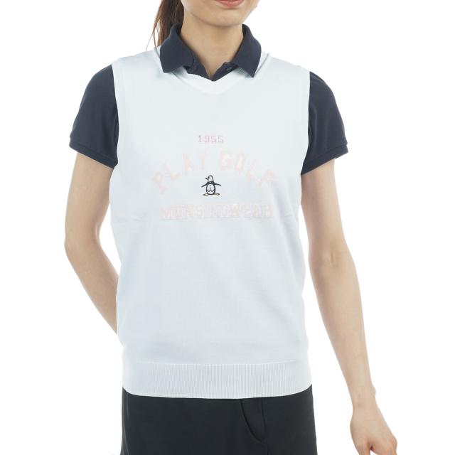 マンシングウェア Munsingwear SEASON COLLECTION ロゴ柄インターシャ