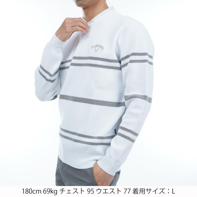 キャロウェイゴルフ Callaway Golf 片畦クルーネックセーターの
