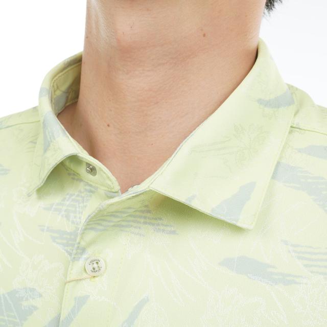 キャロウェイゴルフ　CALLAWAY RED LABEL　ストレッチ LEAFプリント半袖ポロシャツ キャロウェイゴルフ CALLAWAY RED LABEL ストレッチ LEAFプリント半袖