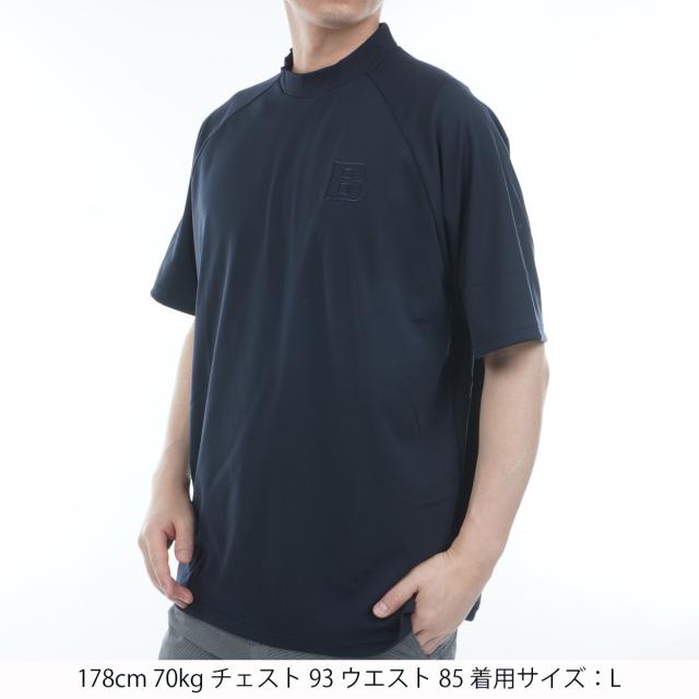 ブリーフィング BRIEFING BIG BEAT ハイネック半袖シャツ