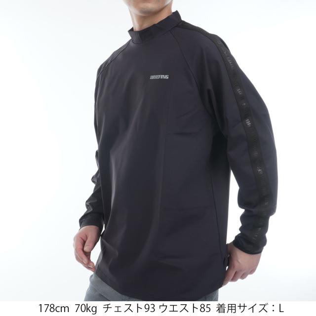 BRIEFING/ブリーフィング ハイネックシャツ【新品未使用】 BRIEFING ブリーフィング ゴルフ メンズ ロゴ リブ ハイネック
