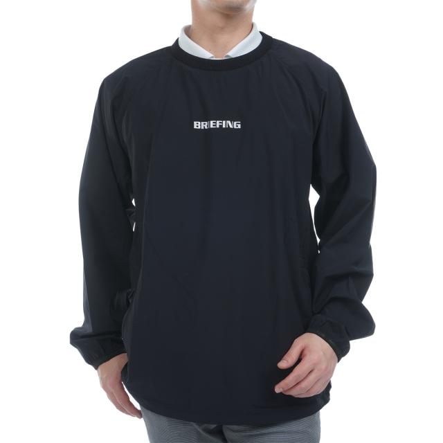 ブリーフィング　BRIEFING　ストレッチ REFLECTIVE ロゴクルーネックプルオーバー