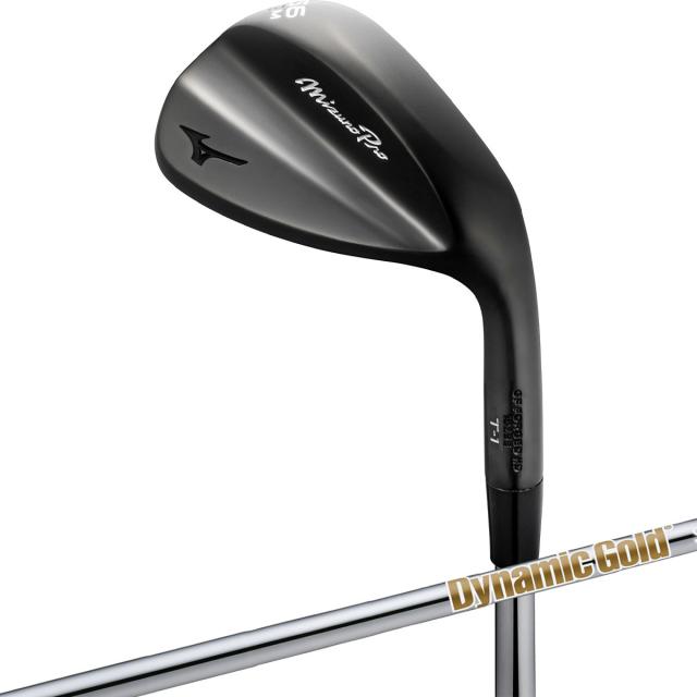 ミズノ　Mizuno Pro　T-1 ウェッジ ブラックIP仕上げ ダイナミックゴールド HT　シャフト：ダイナミックゴールド HT
