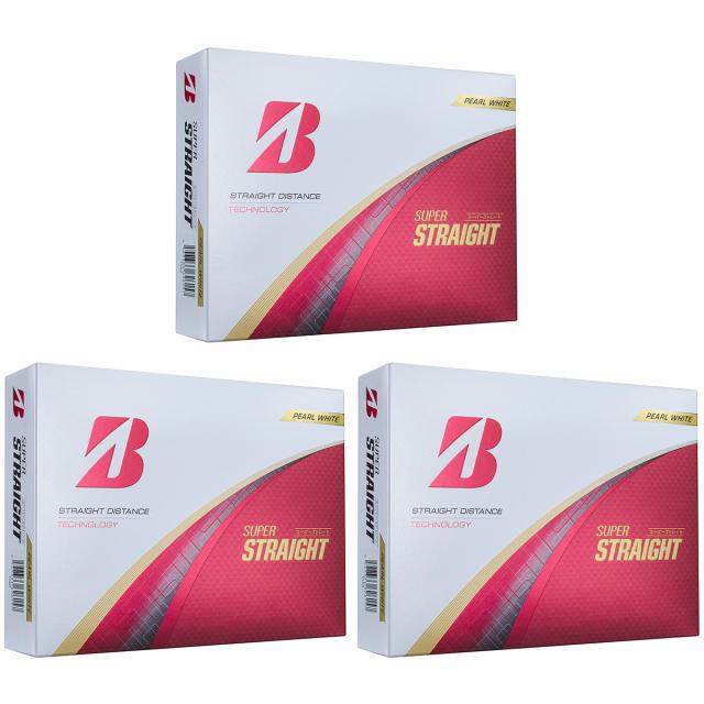 ブリヂストン　SUPER STRAIGHT　スーパーストレート ボール 3ダースセット