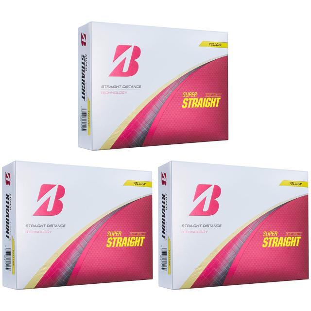 ブリヂストン　SUPER STRAIGHT　スーパーストレート ボール 3ダースセット