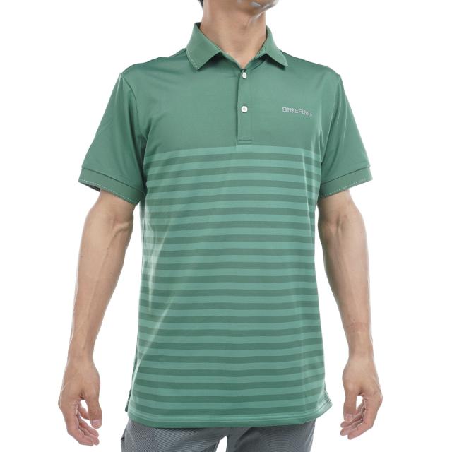 ブリーフィング BRIEFING シャドウ ストライプ 半袖ポロシャツ