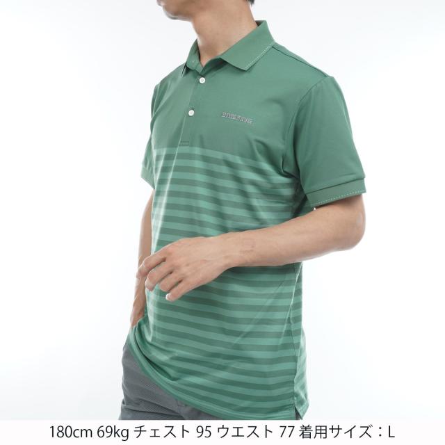 ブリーフィング BRIEFING シャドウ ストライプ 半袖ポロシャツ