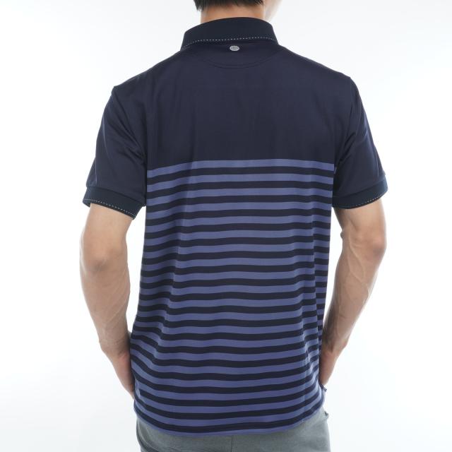 ブリーフィング BRIEFING シャドウ ストライプ 半袖ポロシャツ