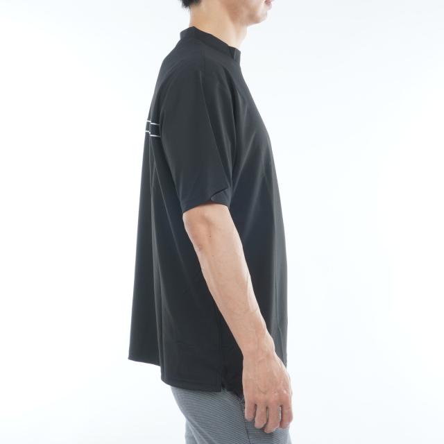 ブリーフィング BRIEFING ミニ ロゴ RF ハイネック半袖シャツ