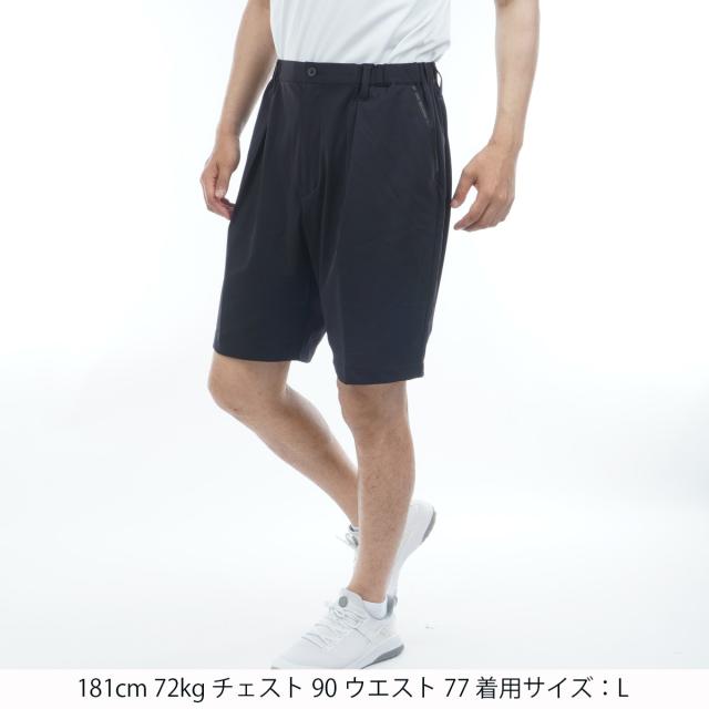 ブリーフィング　BRIEFING　ストレッチ メッシュ ワイド ワンタックハーフパンツ