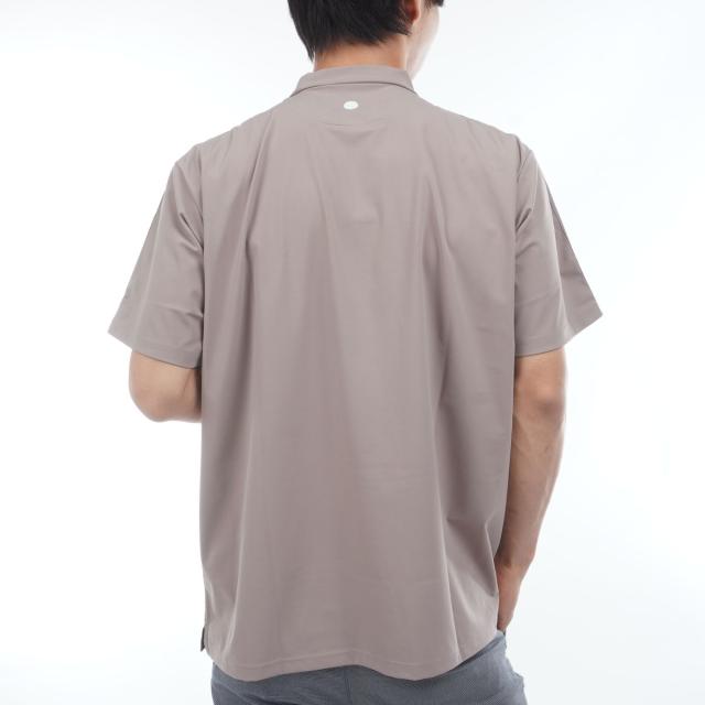 ブリーフィング BRIEFING ロゴ ライン RF ハイネック半袖シャツ