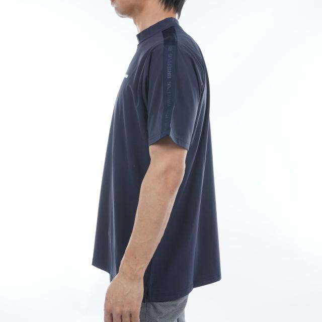 ブリーフィング　BRIEFING　ロゴ ライン RF ハイネック半袖シャツ ブリーフィング BRIEFING ロゴ ライン RF ハイネック半袖シャツ