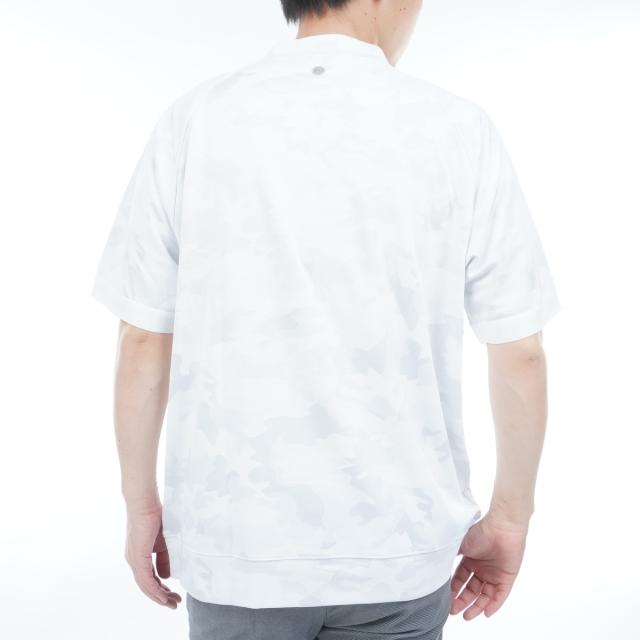 ブリーフィング BRIEFING カモ ジャカード RF ハイネック半袖シャツ