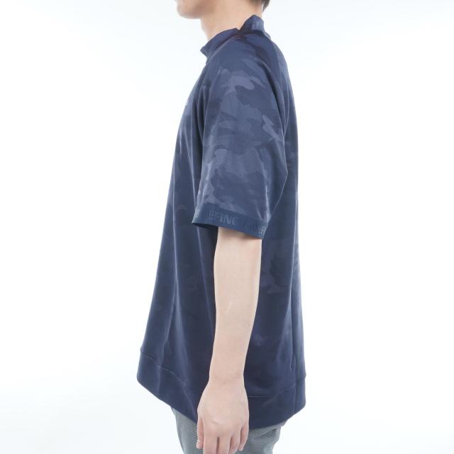 ブリーフィング　BRIEFING　カモ ジャカード RF ハイネック半袖シャツ ブリーフィング BRIEFING カモ ジャカード RF ハイネック半袖シャツ