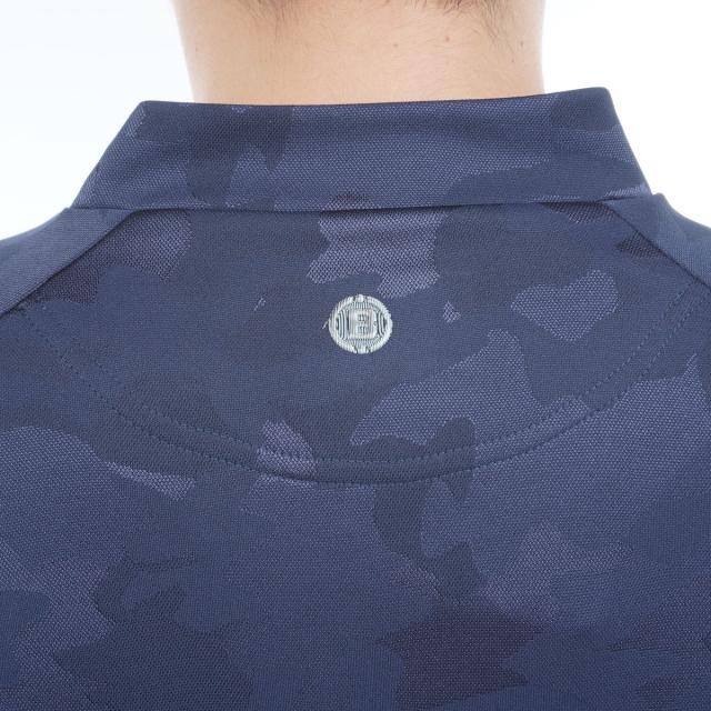 ブリーフィング BRIEFING カモ ジャカード RF ハイネック半袖シャツ