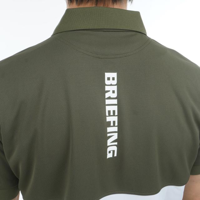 ブリーフィング BRIEFING バイカラー半袖ポロシャツ