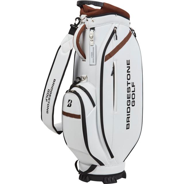 BRIDGESTONE GOLF キャディバッグ ホワイト BRIDGESTONE GOLF ブリヂストン レディース 軽量モデル CBG251 王道の