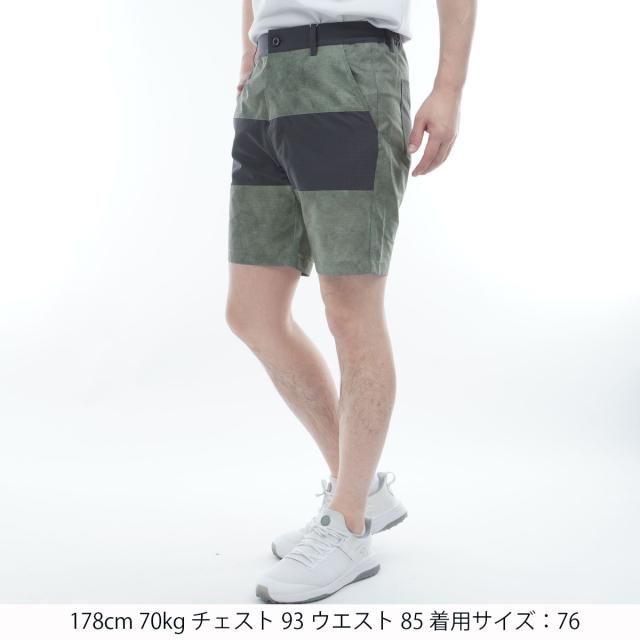 新品 ロサーセン ゴルフ　ドットエアープリントショートパンツ/W85 ロサーセン ROSASEN ストレッチ ドットエアープリントショートパンツの
