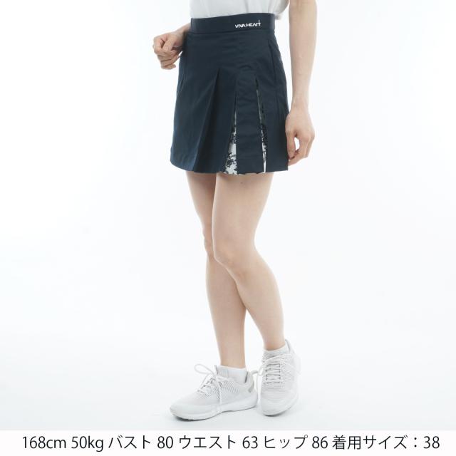 ビバハート VIVA HEART ボタニカル アシメプリーツ ストレッチツイル