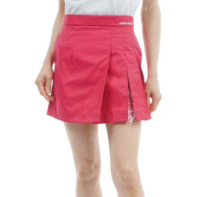 ビバハート VIVA HEART ボタニカル アシメプリーツ ストレッチツイル