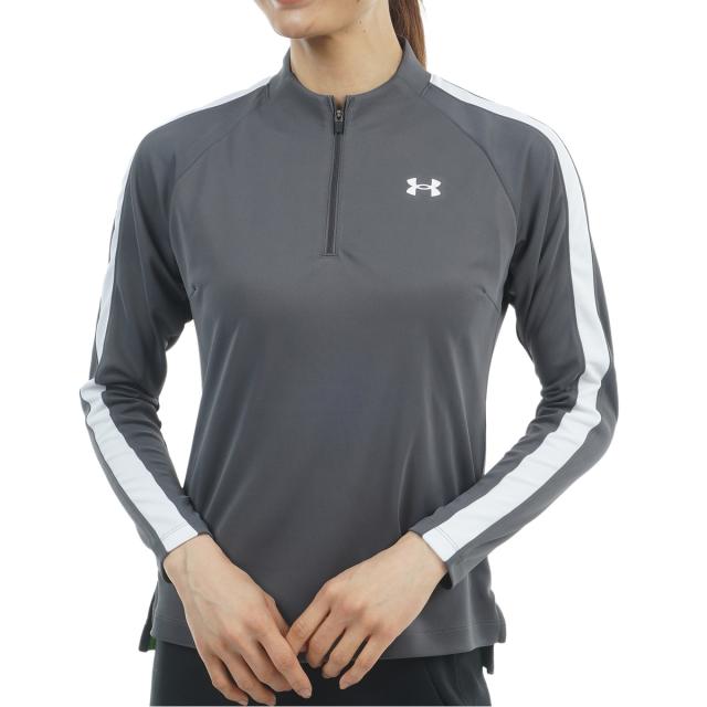 アンダーアーマー　Under Armour　UA アーマードライ 1／4ジップ長袖シャツ　レディス