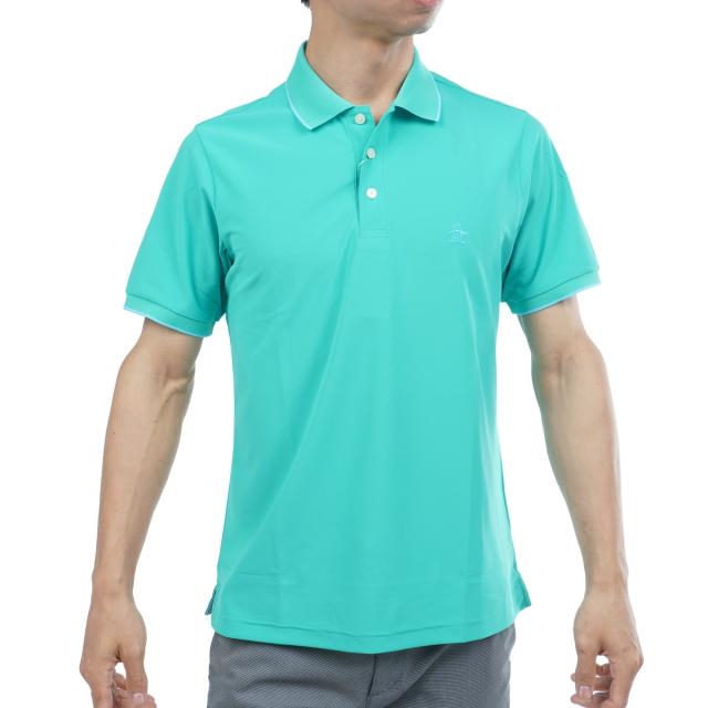 マンシングウェア　Munsingwear　ストレッチ 吸汗速乾 ワンポイント半袖ポロシャツ マンシングウェア Munsingwear ストレッチ 吸汗速乾 ワンポイント半袖