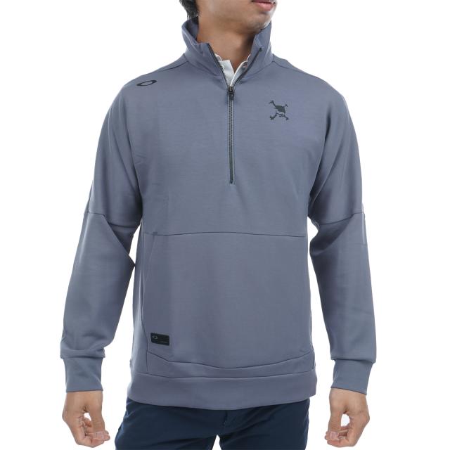 オークリー★ハーフジップ ストレッチ パーカー オリーブ XSサイズ(US) オークリー☆ハーフジップ ストレッチ パーカー オリーブ XS